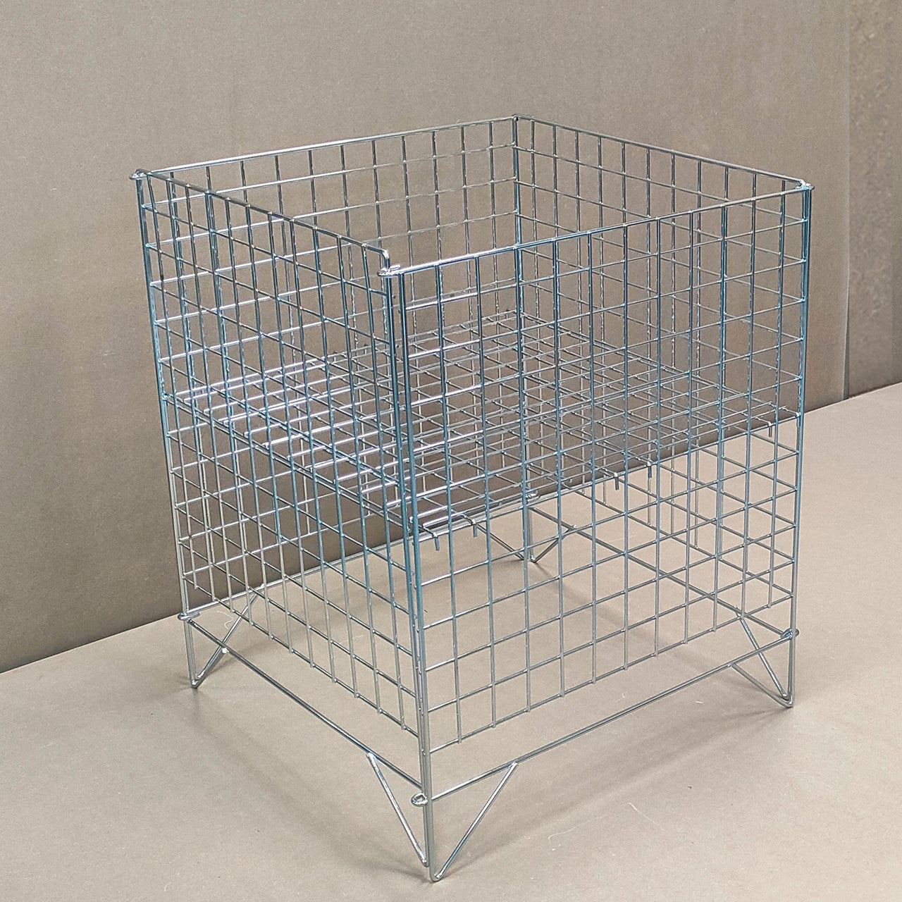 Chrome  Dump Bin Basket Retail Merchandising Display Storage Bin