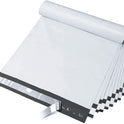 100x 12'' X 16'' Plastic White Grey Mailing Bags