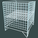 White Dump Bin Basket Retail Merchandising Display Storage Bin