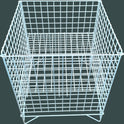 White Dump Bin Basket Retail Merchandising Display Storage Bin