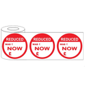 500x45mm Round Adhesive Sale & Reduced Was/Now Stickers