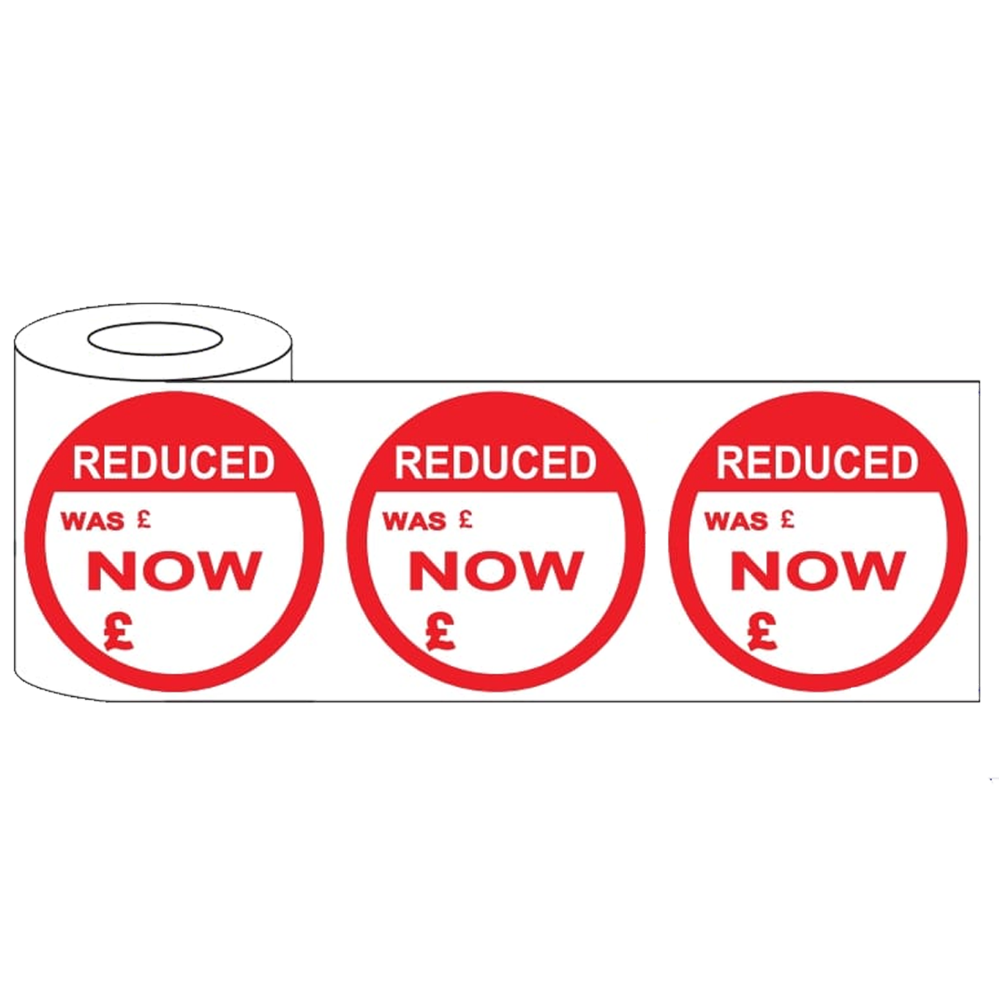 500x45mm Round Adhesive Sale & Reduced Was/Now Stickers