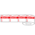 500x 50mm Rectangle Adhesive Reduced Was/Now & Reduced From/To Promotional Stickers