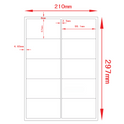 Multi-Purpose A4 White Self-Adhesive Labels