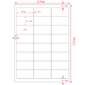 Multi-Purpose A4 White Self-Adhesive Labels