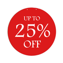 SALE & UP TO % OFF Double-Sided Hanging Sign