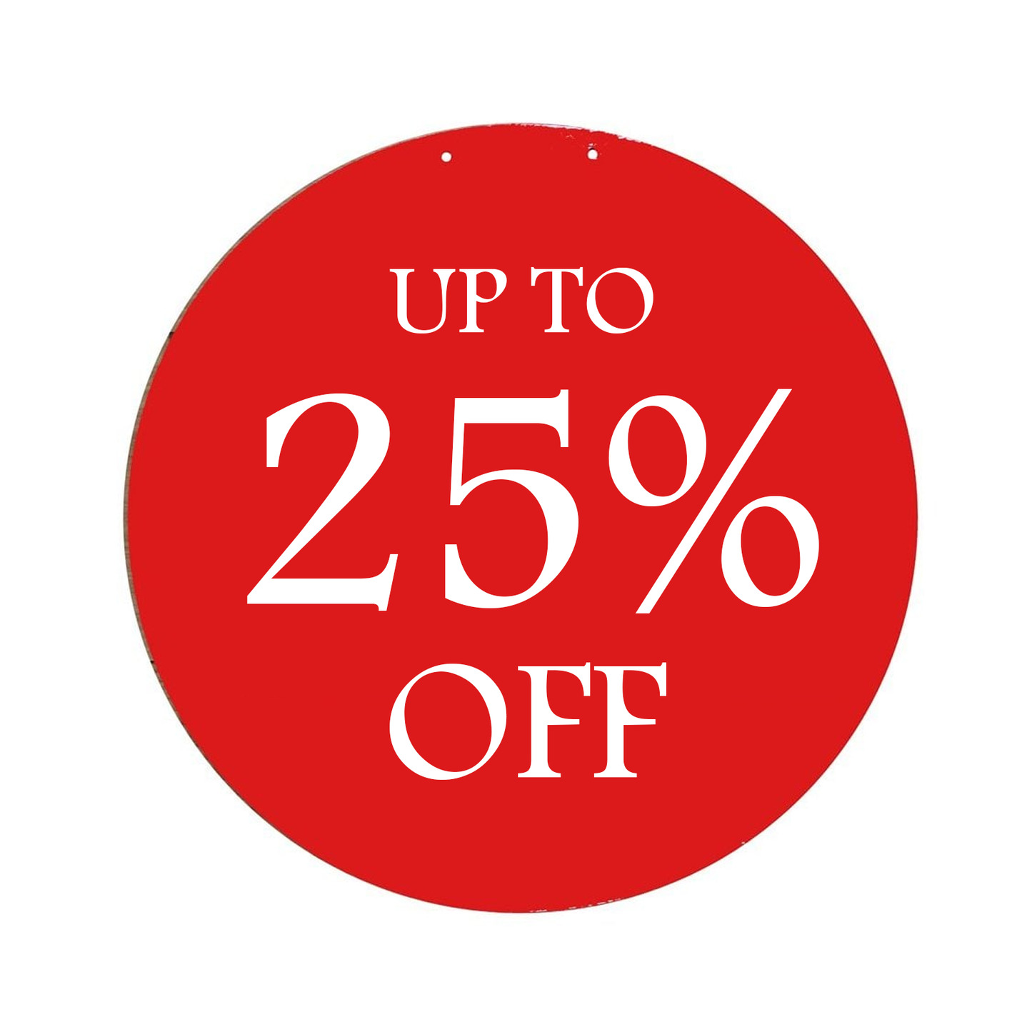 SALE & UP TO % OFF Double-Sided Hanging Sign