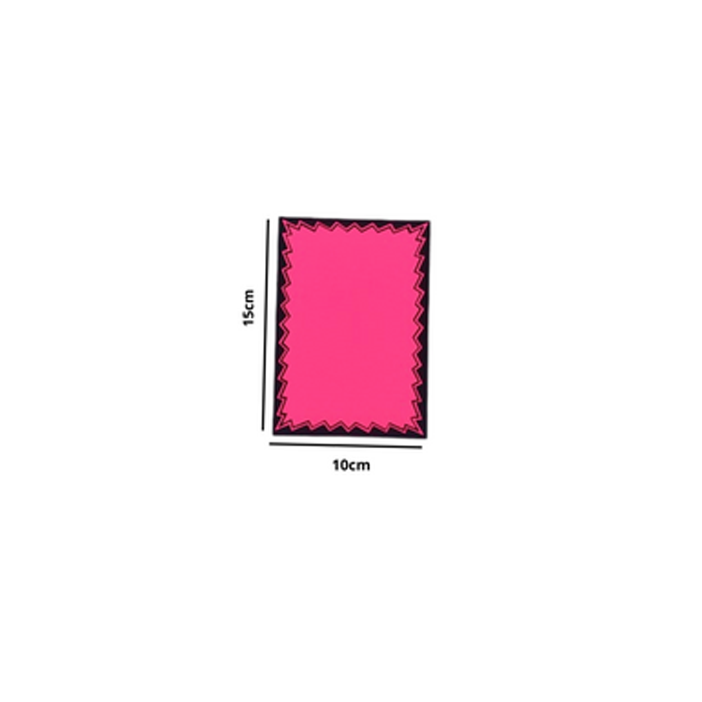 Dayglo Cards - Multi Coloured Pack with Black Border