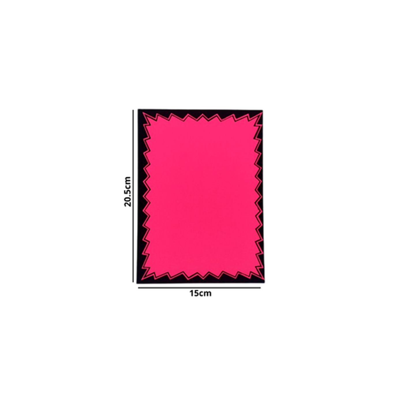 Dayglo Cards - Multi Coloured Pack with Black Border