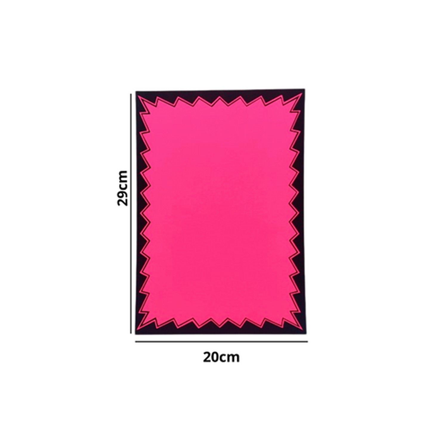 Dayglo Cards - Multi Coloured Pack with Black Border