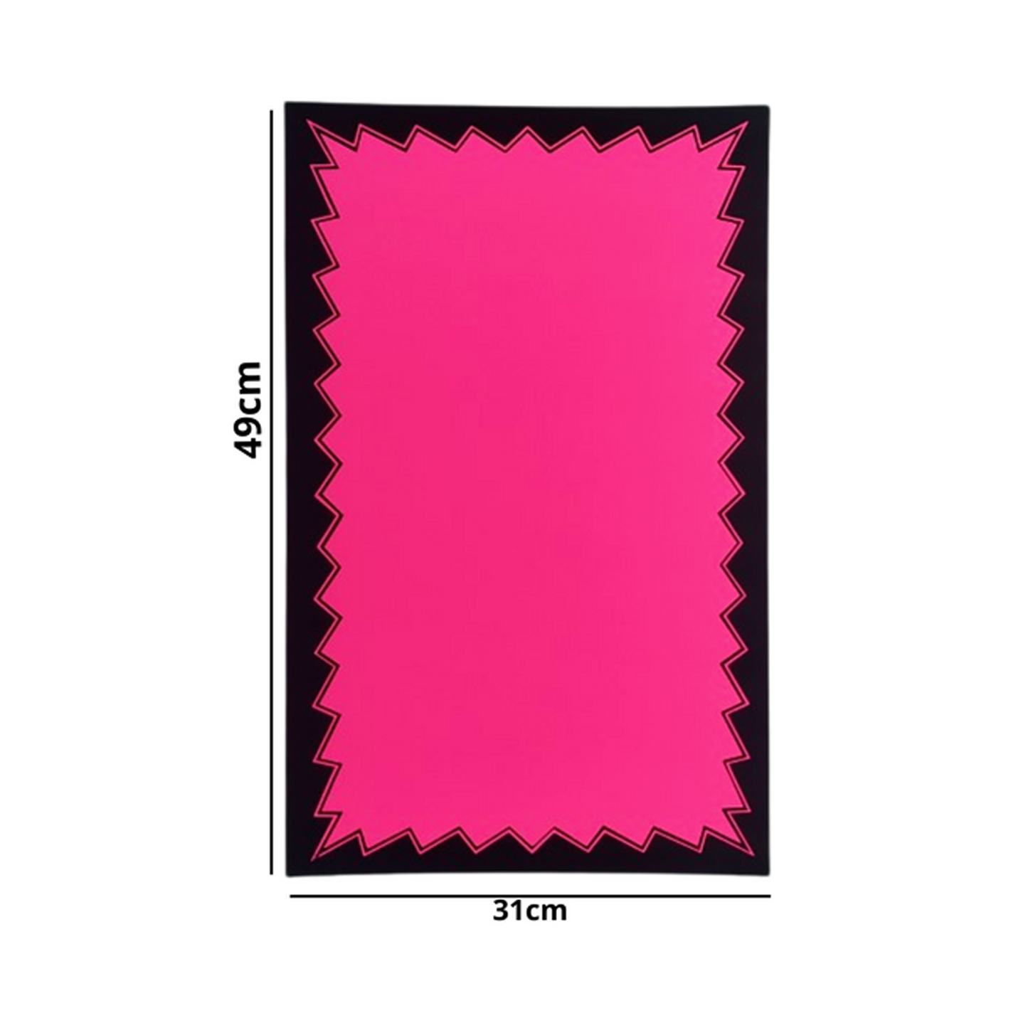 Dayglo Cards - Multi Coloured Pack with Black Border