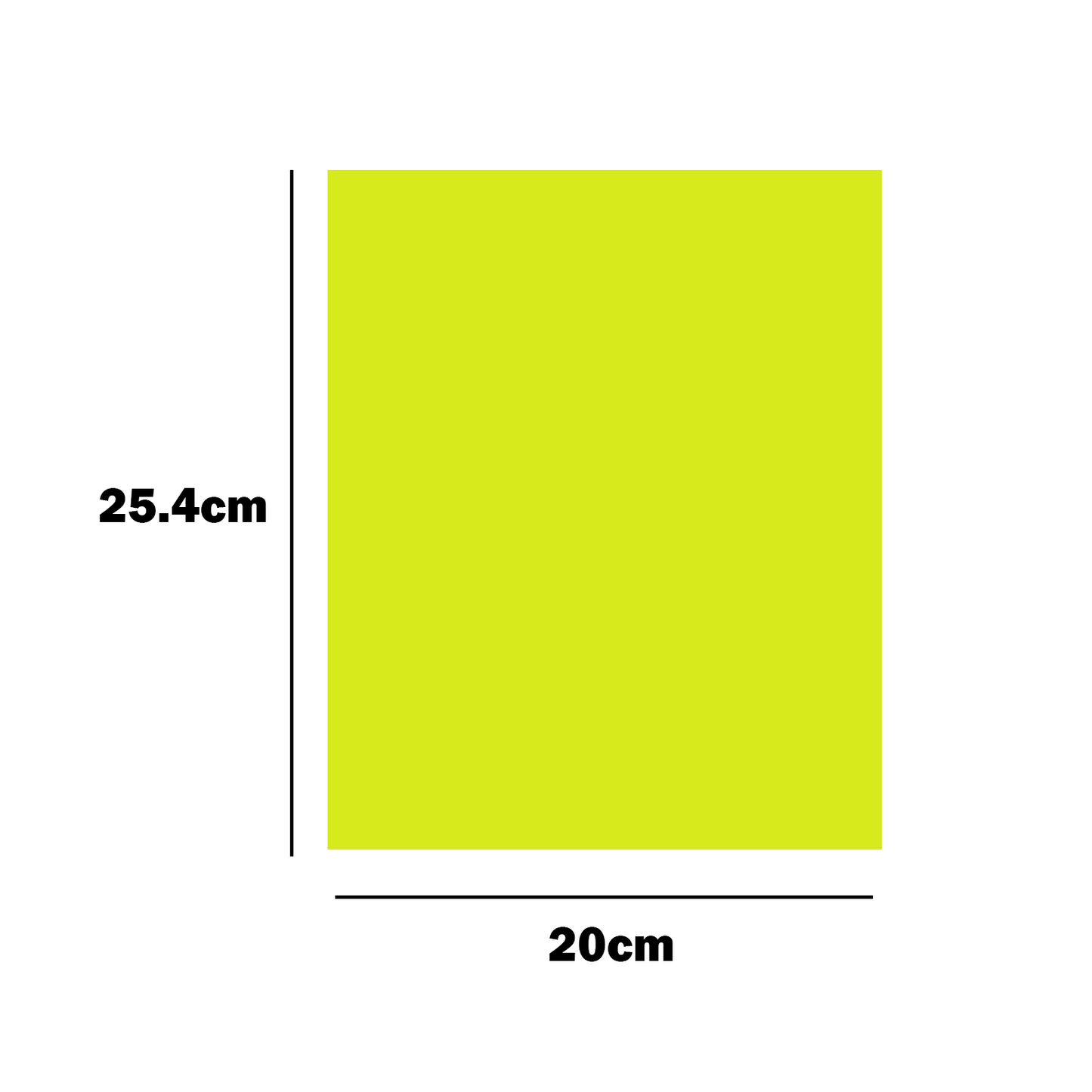 Thin Sized Plain Fluorescent Dyglo Cards