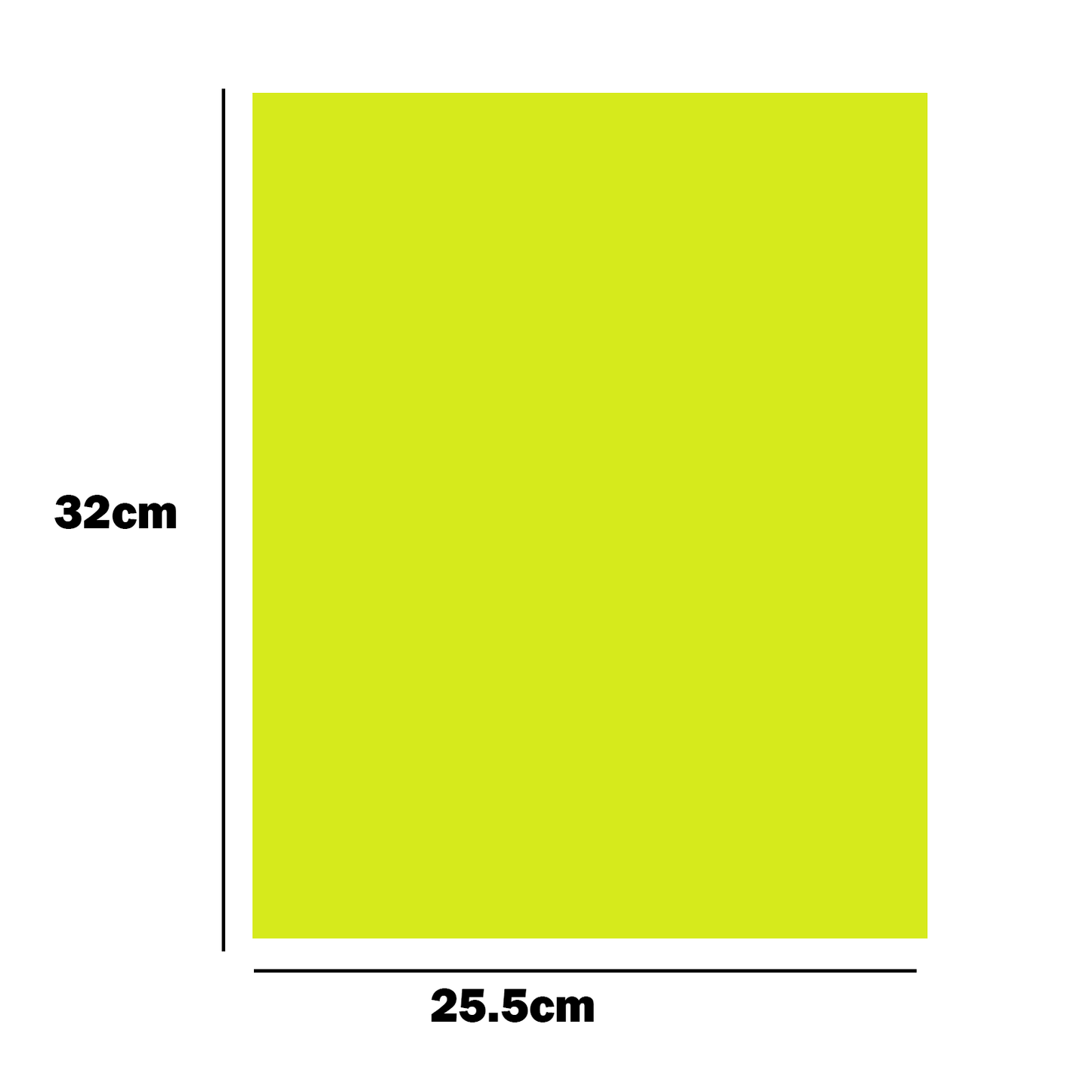 Thin Sized Plain Fluorescent Dyglo Cards