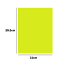 Thin Sized Plain Fluorescent Dyglo Cards