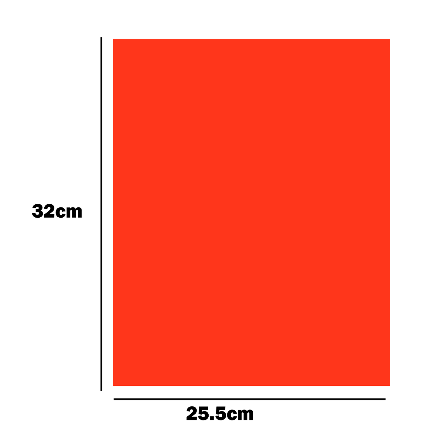 Thin Sized Plain Fluorescent Dyglo Cards