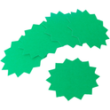 Fluorescent Sale Cards - Flash Star & Bubble Shaped