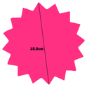 Star-Shaped Fluorescent Card Packs - Coloured Assortment