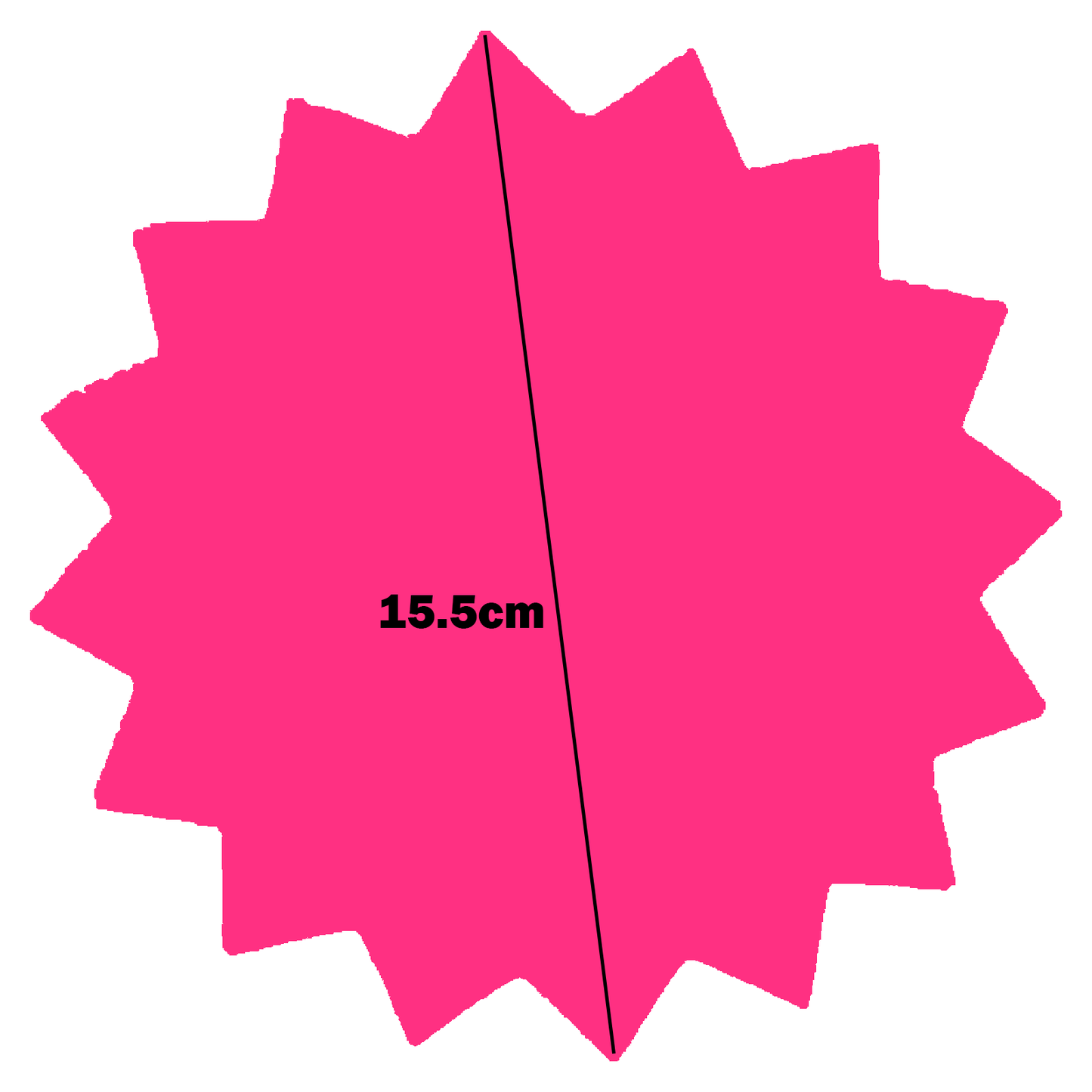 Star-Shaped Fluorescent Card Packs - Coloured Assortment