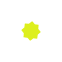 Star-Shaped Fluorescent Card Packs - Coloured Assortment