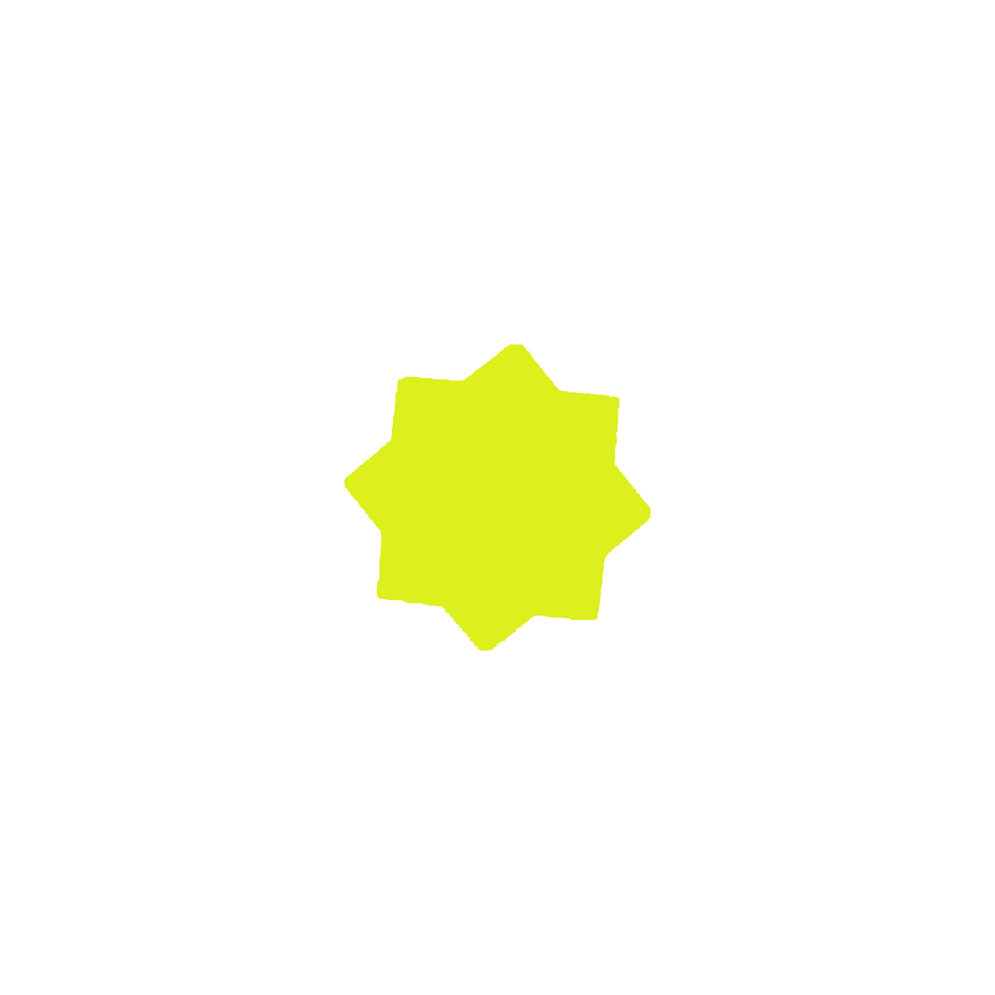 Star-Shaped Fluorescent Card Packs - Coloured Assortment