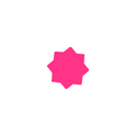 Star-Shaped Fluorescent Card Packs - Coloured Assortment