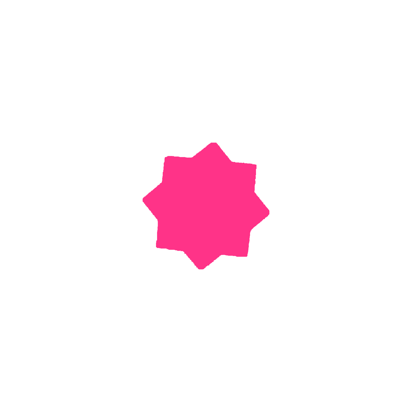 Star-Shaped Fluorescent Card Packs - Coloured Assortment