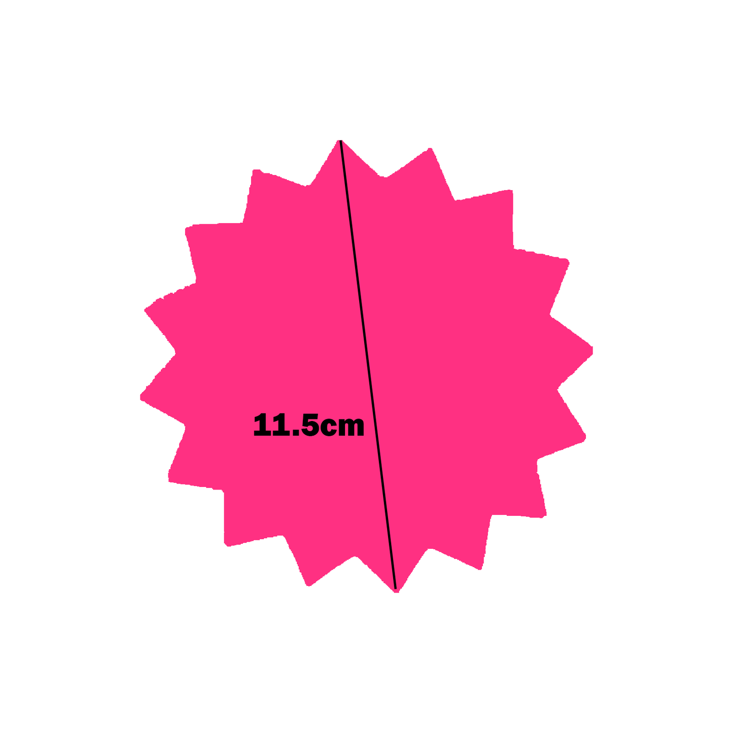 Star-Shaped Fluorescent Card Packs - Coloured Assortment