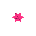 Star-Shaped Fluorescent Card Packs - Coloured Assortment
