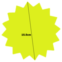 Star-Shaped Fluorescent Card Packs - Coloured Assortment