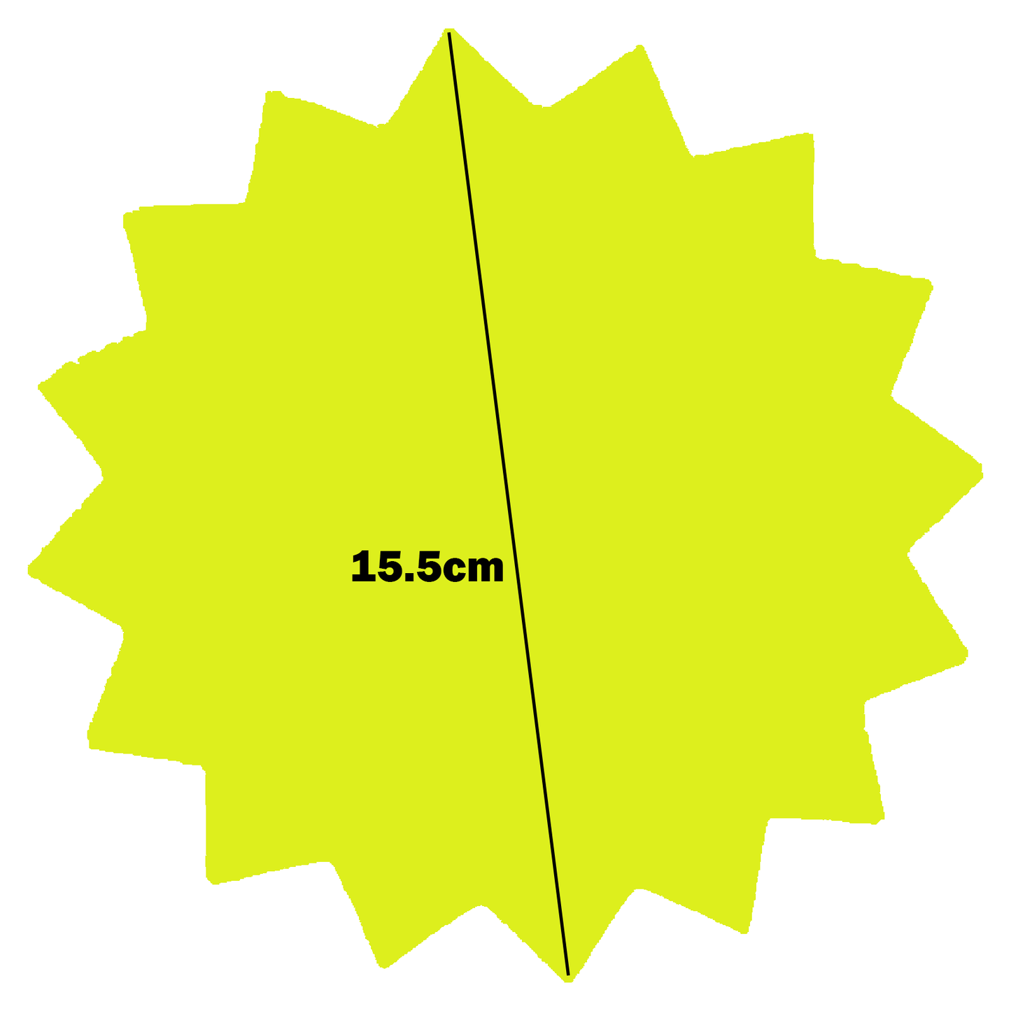 Star-Shaped Fluorescent Card Packs - Coloured Assortment