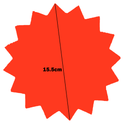 Star-Shaped Fluorescent Card Packs - Coloured Assortment