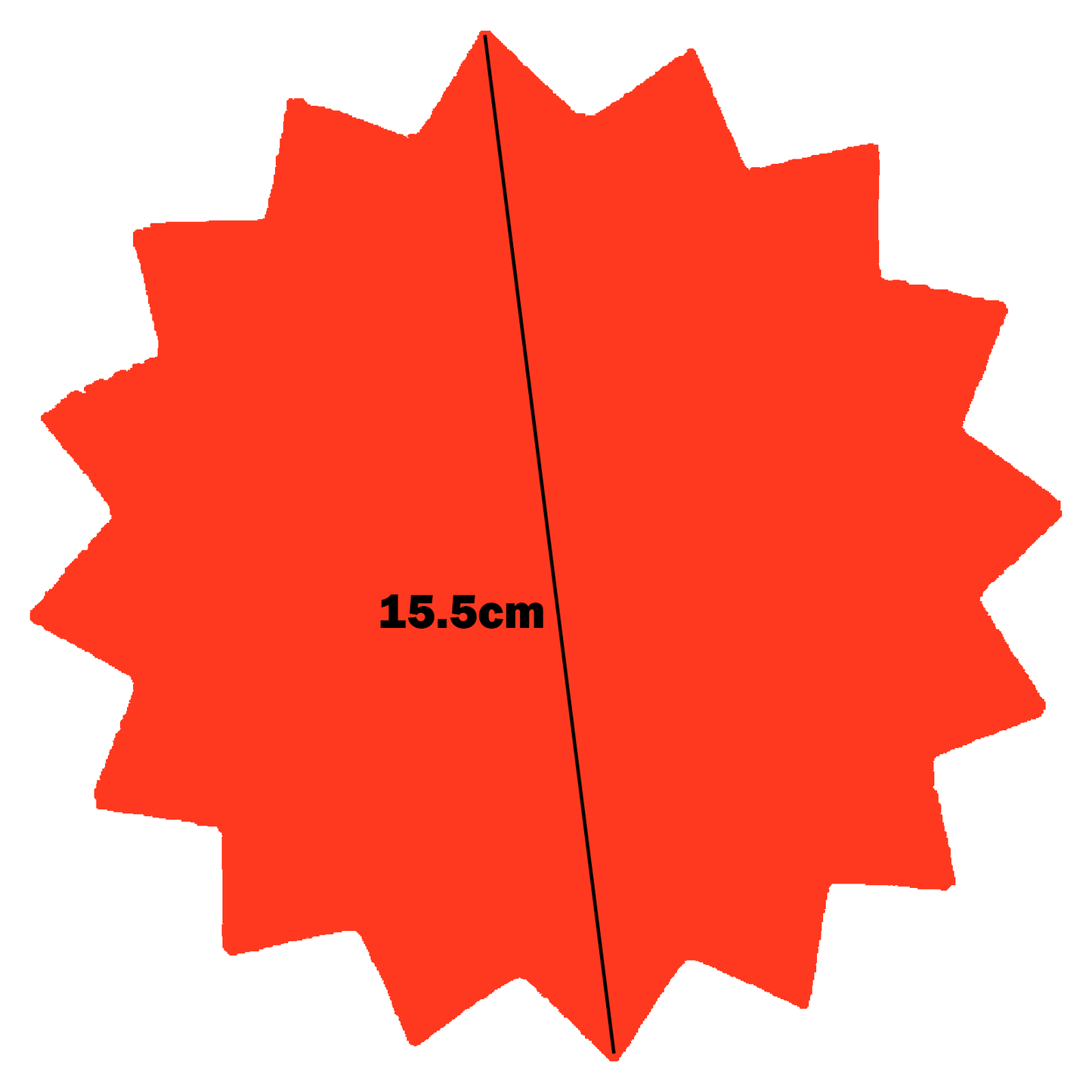 Star-Shaped Fluorescent Card Packs - Coloured Assortment