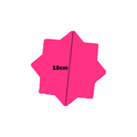 Star-Shaped Fluorescent Card Packs - Coloured Assortment