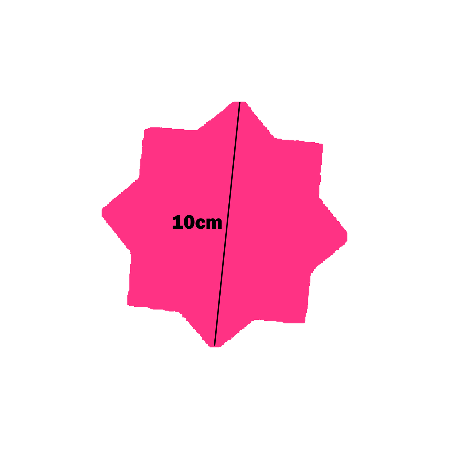 Star-Shaped Fluorescent Card Packs - Coloured Assortment