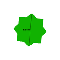 Star-Shaped Fluorescent Card Packs - Coloured Assortment