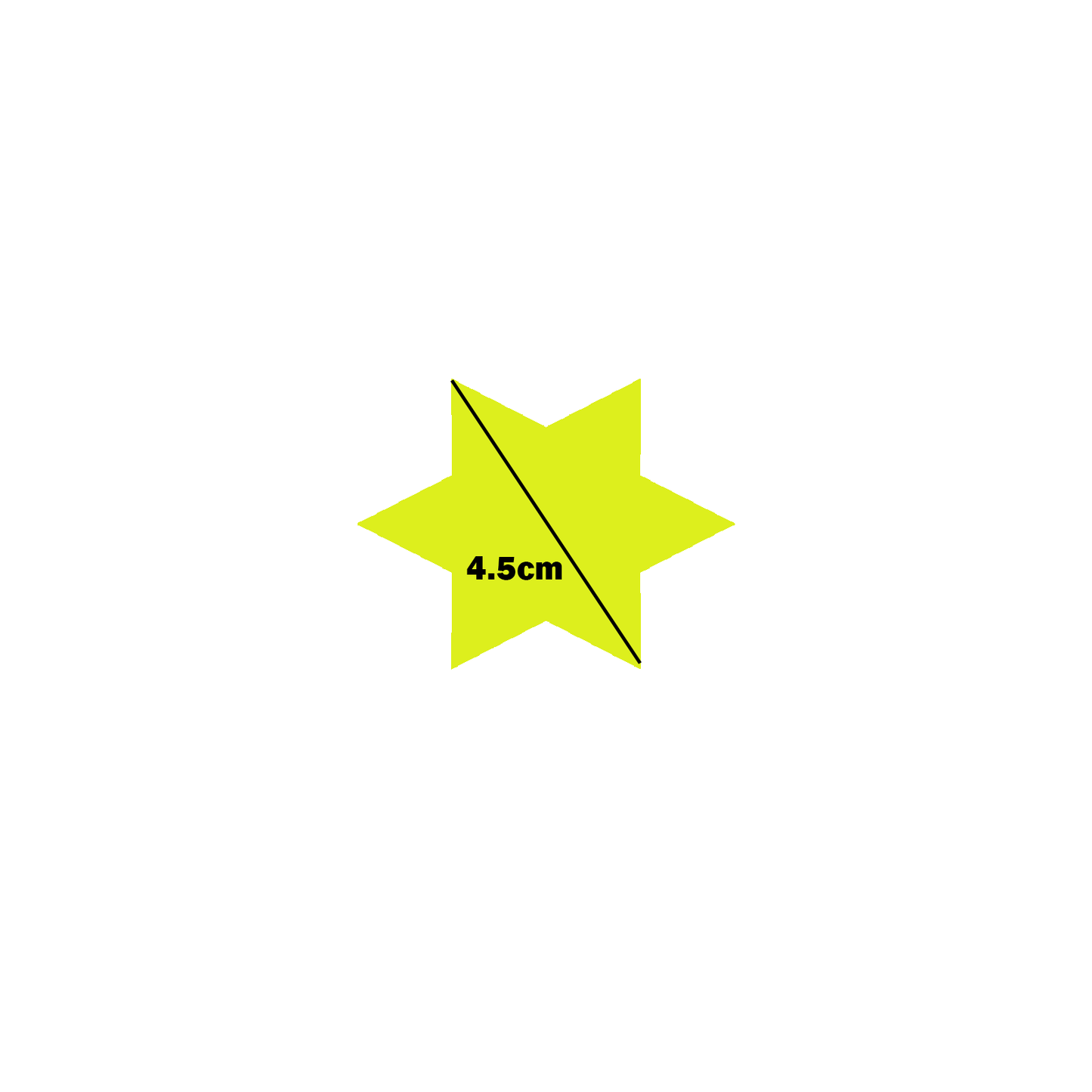 Star-Shaped Fluorescent Card Packs - Coloured Assortment
