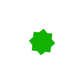 Star-Shaped Fluorescent Card Packs - Coloured Assortment