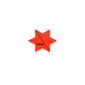 Star-Shaped Fluorescent Card Packs - Coloured Assortment