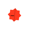 Star-Shaped Fluorescent Card Packs - Coloured Assortment