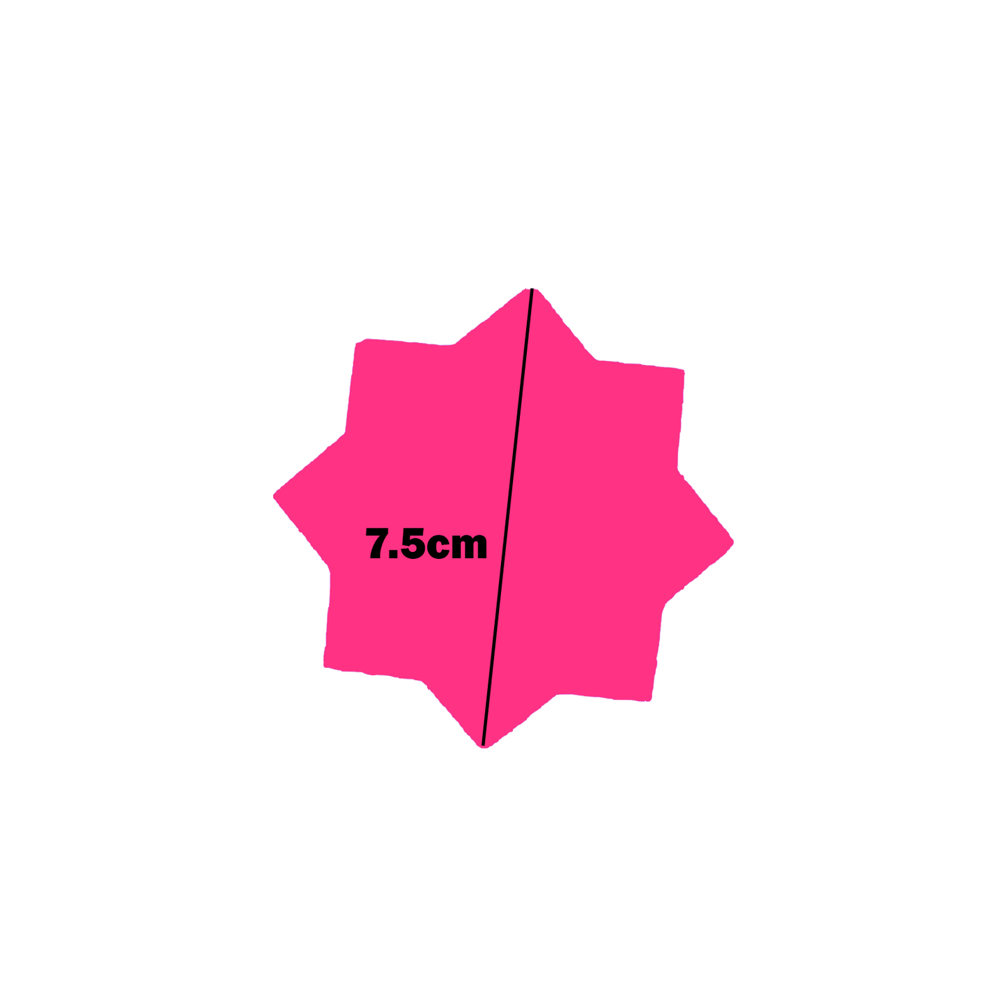 Star-Shaped Fluorescent Card Packs - Coloured Assortment