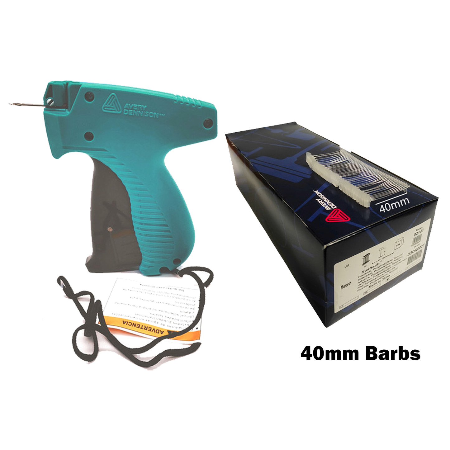 Avery Dennison Tagging Gun Set With Barbs & Needles