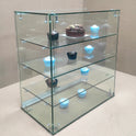 New Heavy Duty Countertop Ambient Glass Sweet Food Display Cabinet Case