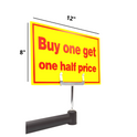 Yellow & Red Correx Market Price Sale Card Sign Board Double-Sided & Waterproof