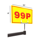 Yellow & Red Correx Market Price Sale Card Sign Board Double-Sided & Waterproof