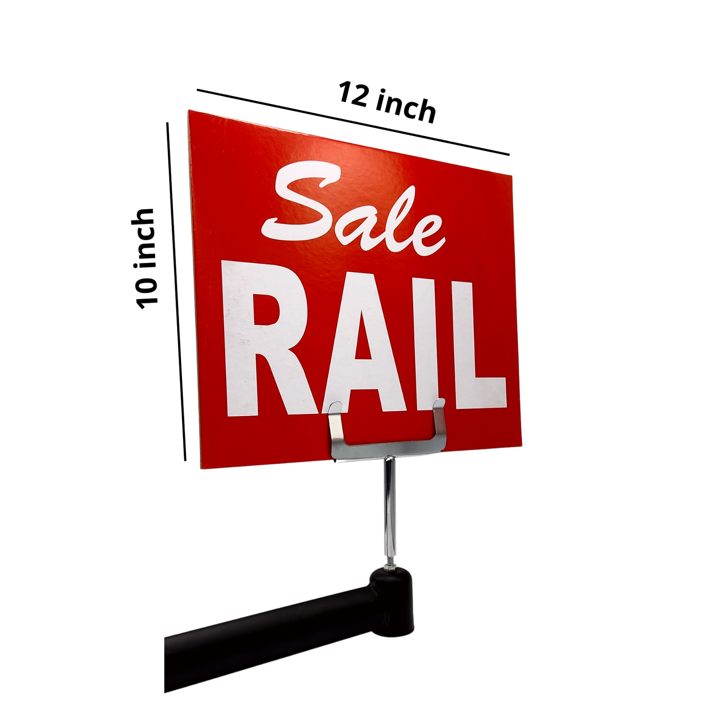 Red Display Cards Signs For Retail Shop Market Stall Rail Red Display Cards Signs - POS Sale