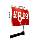Red Display Cards Signs For Retail Shop Market Stall Rail Red Display Cards Signs - POS Sale