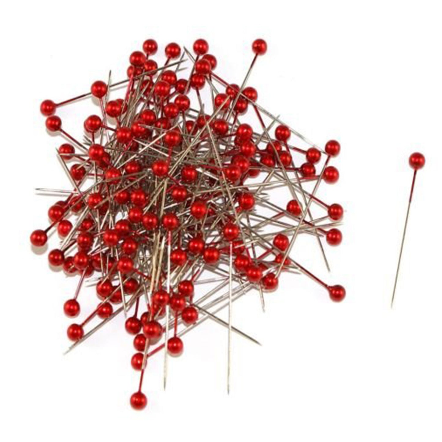 144 Pearl Head Dressmaking Craft Pins Size 40mm X 0.58mm