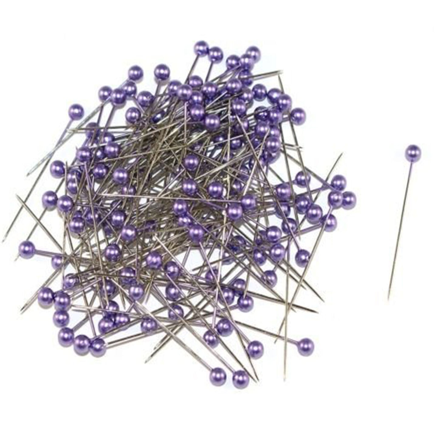 144 Pearl Head Dressmaking Craft Pins Size 40mm X 0.58mm