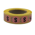 1000x20mm Retail Size Labels - XS/S/M/L/XL/XXL