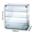 4Tier Heavy Duty Countertop Ambient Glass Sweet Food Display Cabinet Case